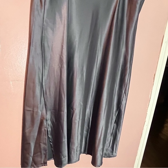 Vanity Fair Black Mini slip Dress fairy coquette Lace Lingerie Nightie Medium - Picture 14 of 15